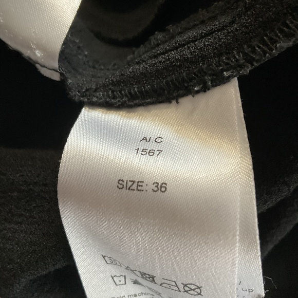 GANNI BLACK WOMANS PULL ON PANTS SIZE 36 - Picture 5 of 6